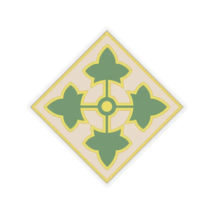 4th Infantry Division CSIB2 (U.S. Army) STICKER Vinyl Kiss-Cut Decal 4 Inch Transparent - The Sticker Space