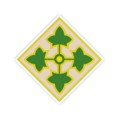 4th Infantry Division CSIB2 (U.S. Army) STICKER Vinyl Kiss-Cut Decal 6 Inch White - The Sticker Space