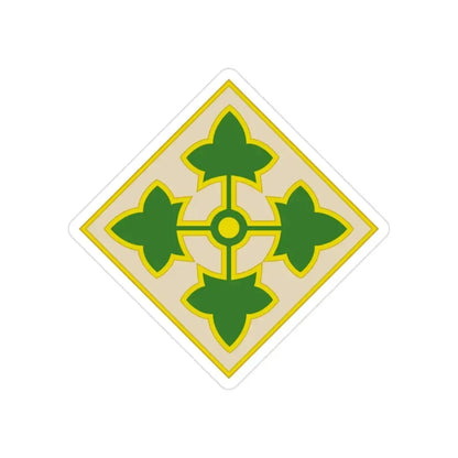 4th Infantry Division CSIB2 (U.S. Army) Transparent STICKER Die-Cut Vinyl Decal 2 Inch - The Sticker Space