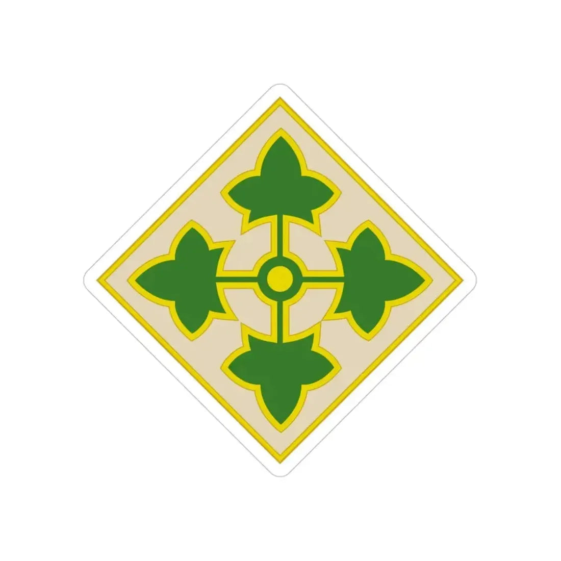 4th Infantry Division CSIB2 (U.S. Army) Transparent STICKER Die-Cut Vinyl Decal 3 Inch - The Sticker Space