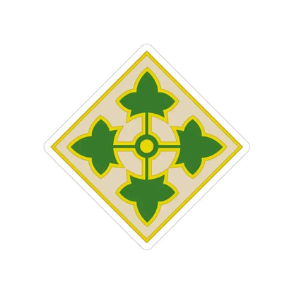 4th Infantry Division CSIB2 (U.S. Army) Transparent STICKER Die-Cut Vinyl Decal 3 Inch - The Sticker Space