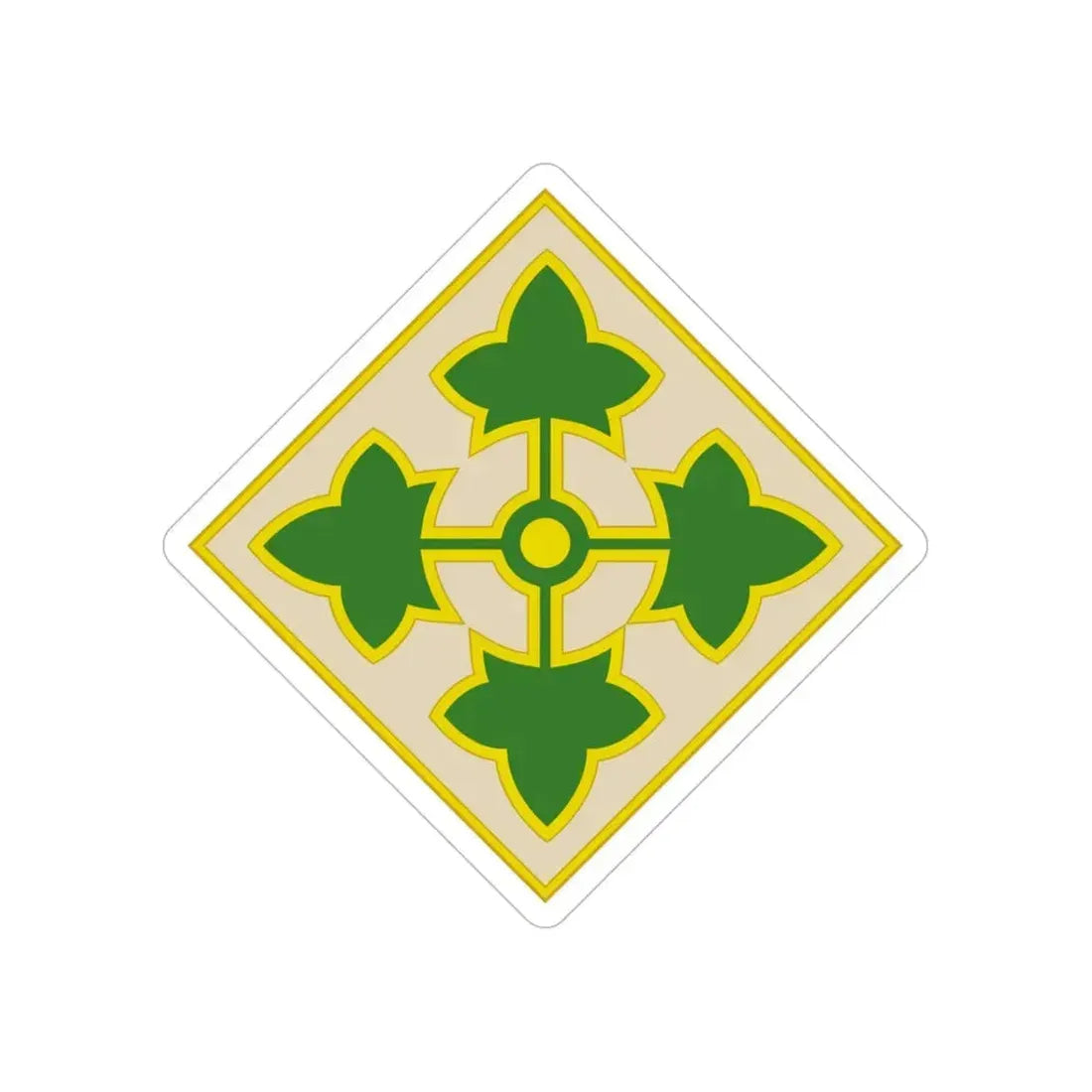 4th Infantry Division CSIB2 (U.S. Army) Transparent STICKER Die-Cut Vinyl Decal 6 Inch - The Sticker Space
