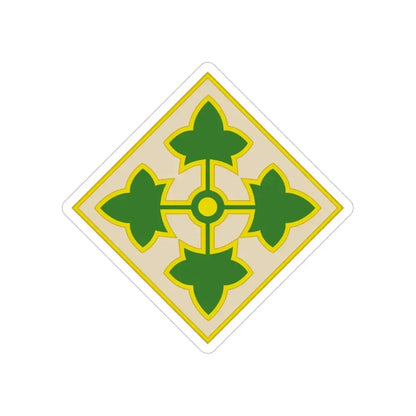 4th Infantry Division CSIB2 (U.S. Army) Transparent STICKER Die-Cut Vinyl Decal 6 Inch - The Sticker Space