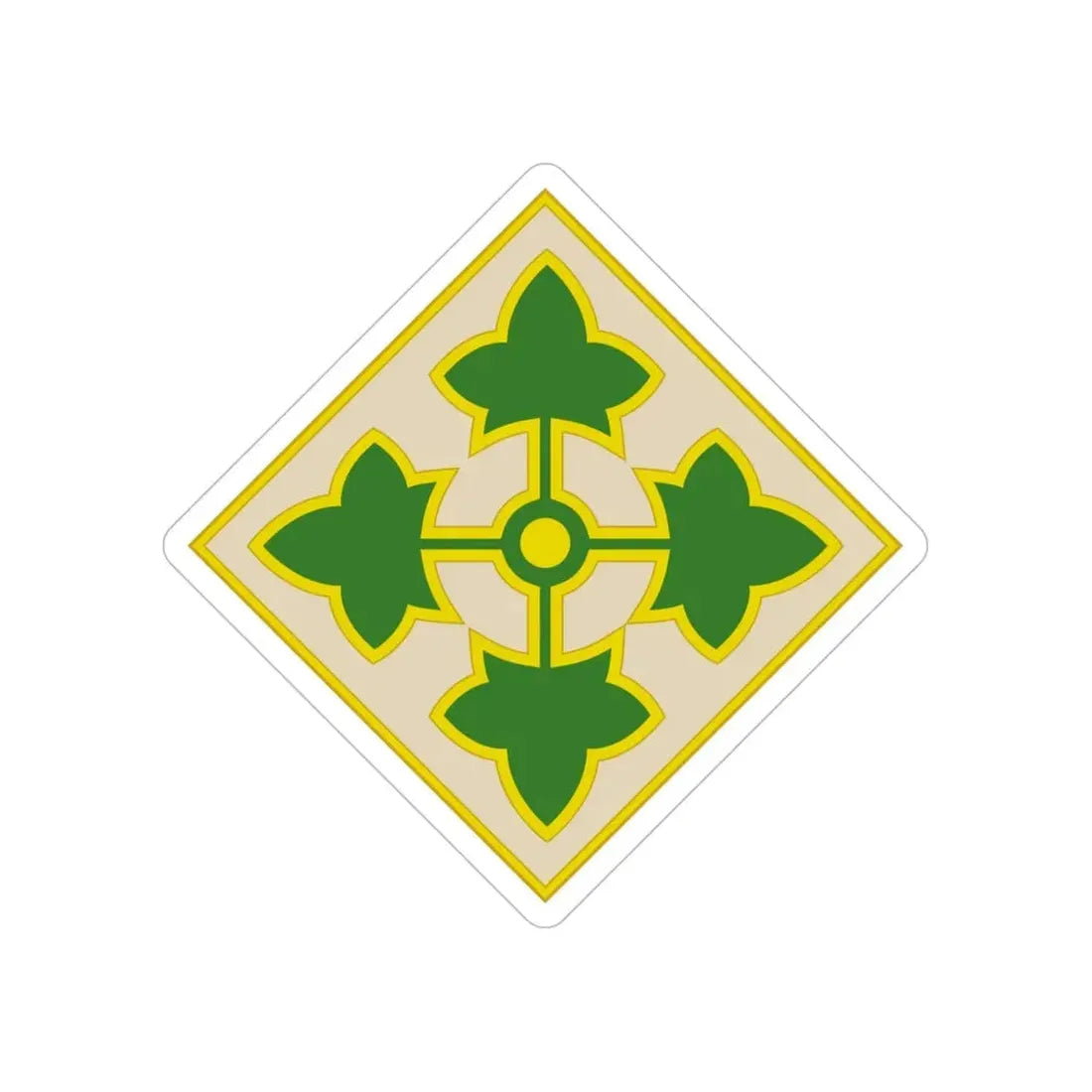 4th Infantry Division CSIB2 (U.S. Army) Transparent STICKER Die-Cut Vinyl Decal - The Sticker Space