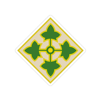 4th Infantry Division CSIB2 (U.S. Army) Transparent STICKER Die-Cut Vinyl Decal - The Sticker Space