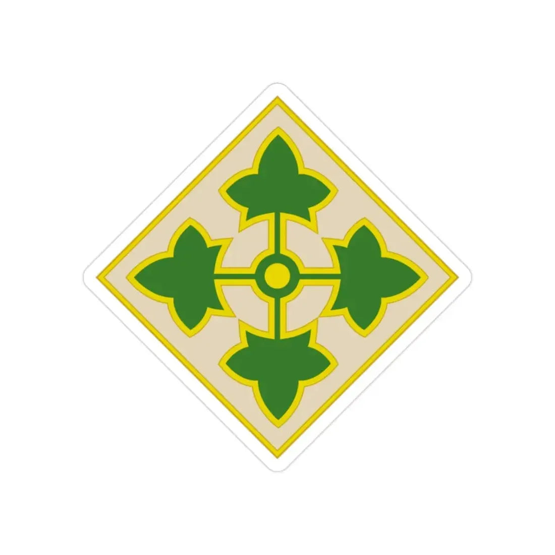 4th Infantry Division CSIB2 (U.S. Army) Transparent STICKER Die-Cut Vinyl Decal - The Sticker Space