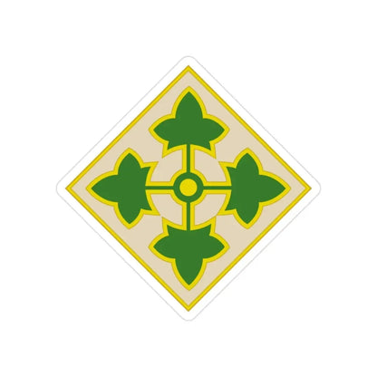 4th Infantry Division CSIB2 (U.S. Army) Transparent STICKER Die-Cut Vinyl Decal - The Sticker Space