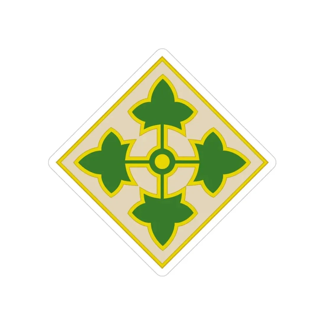 4th Infantry Division CSIB2 (U.S. Army) Transparent STICKER Die-Cut Vinyl Decal - The Sticker Space