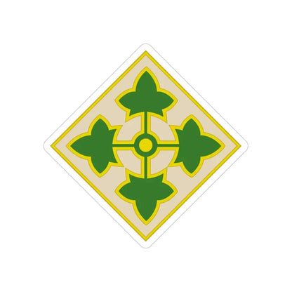 4th Infantry Division CSIB2 (U.S. Army) Transparent STICKER Die-Cut Vinyl Decal - The Sticker Space