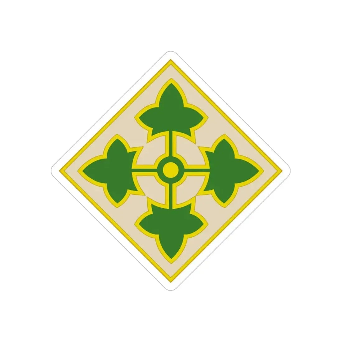 4th Infantry Division CSIB2 (U.S. Army) Transparent STICKER Die-Cut Vinyl Decal - The Sticker Space
