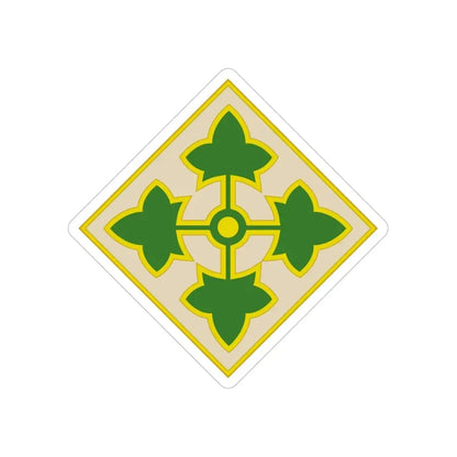 4th Infantry Division CSIB2 (U.S. Army) Transparent STICKER Die-Cut Vinyl Decal - The Sticker Space