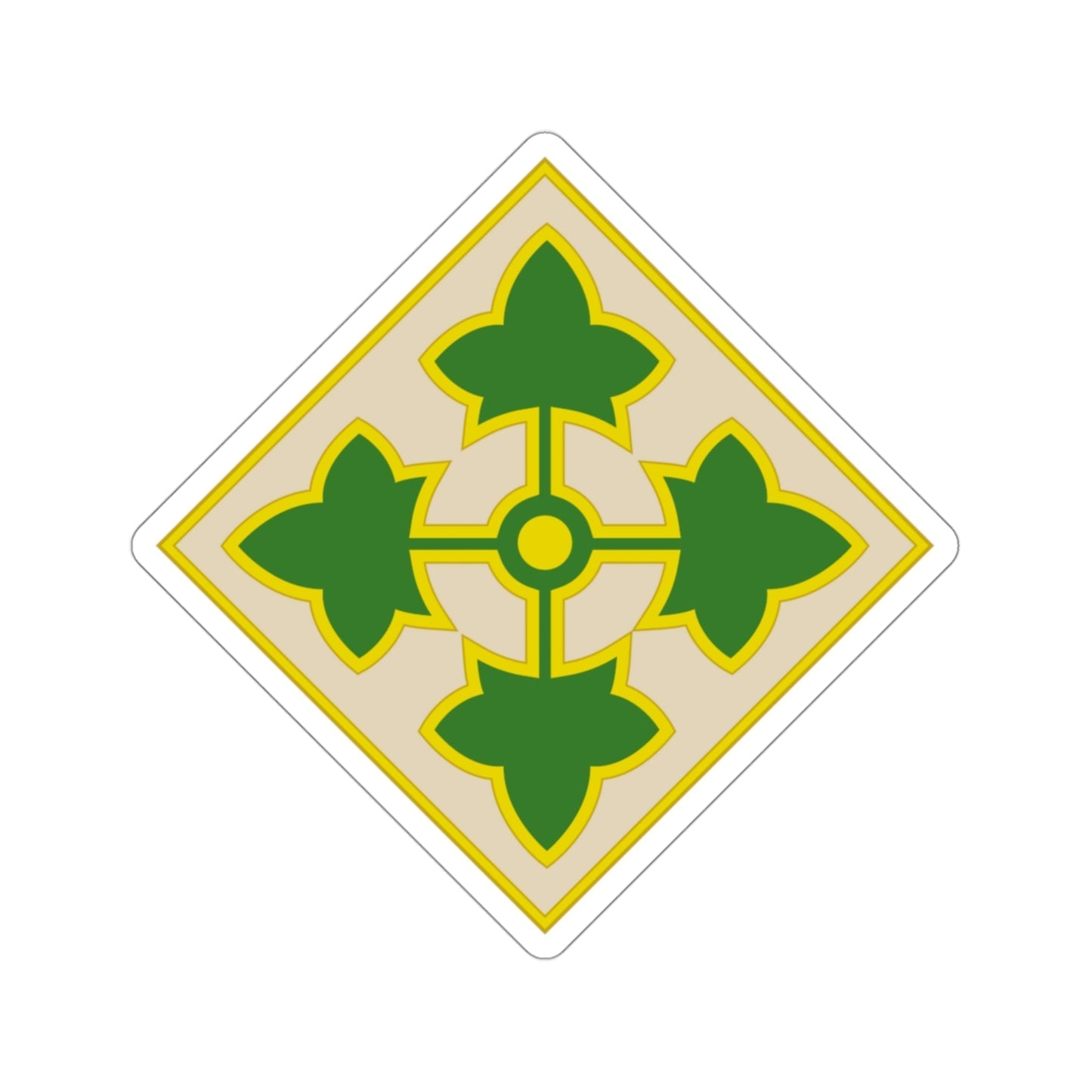 4th Infantry Division (U.S. Army) STICKER Vinyl Die-Cut Decal-3 Inch-The Sticker Space