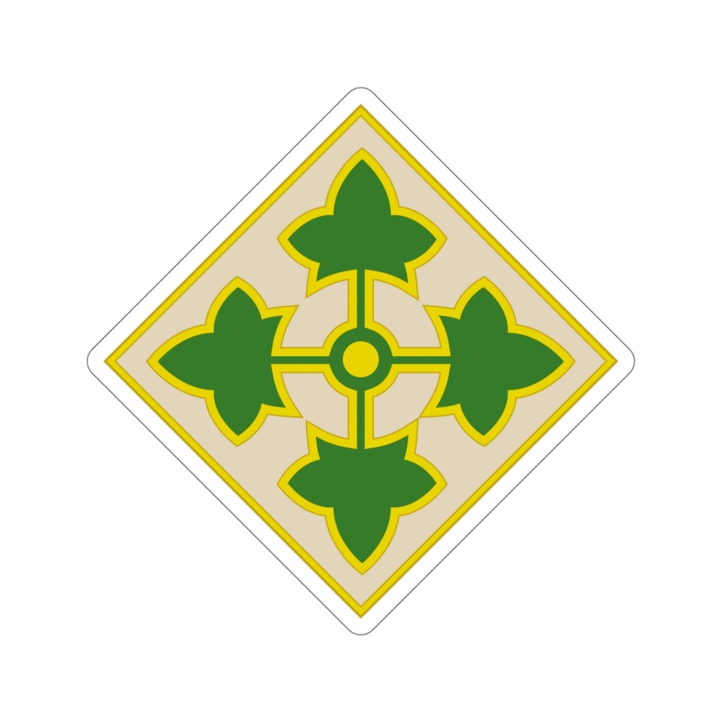 4th Infantry Division (U.S. Army) STICKER Vinyl Die-Cut Decal-4 Inch-The Sticker Space