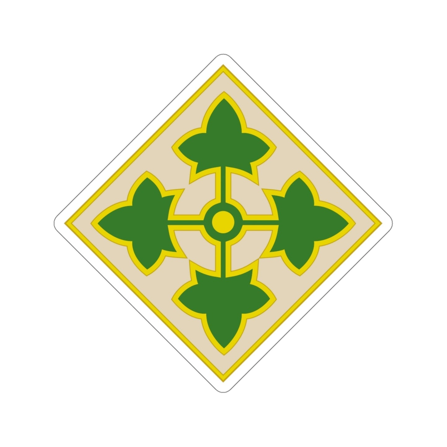 4th Infantry Division (U.S. Army) STICKER Vinyl Die-Cut Decal-5 Inch-The Sticker Space