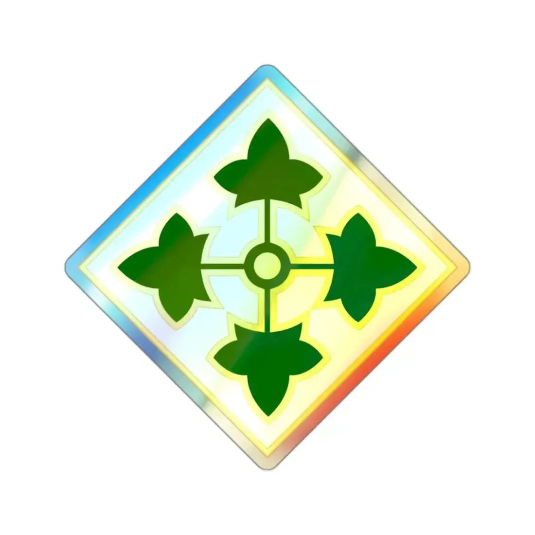 4th Infantry Division (U.S. Army) Holographic STICKER Die-Cut Vinyl Decal - The Sticker Space