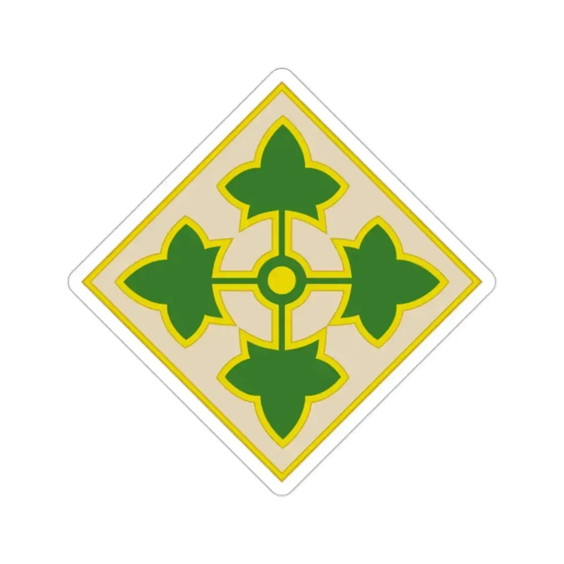 4th Infantry Division (U.S. Army) STICKER Vinyl Die-Cut Decal 2 Inch - The Sticker Space
