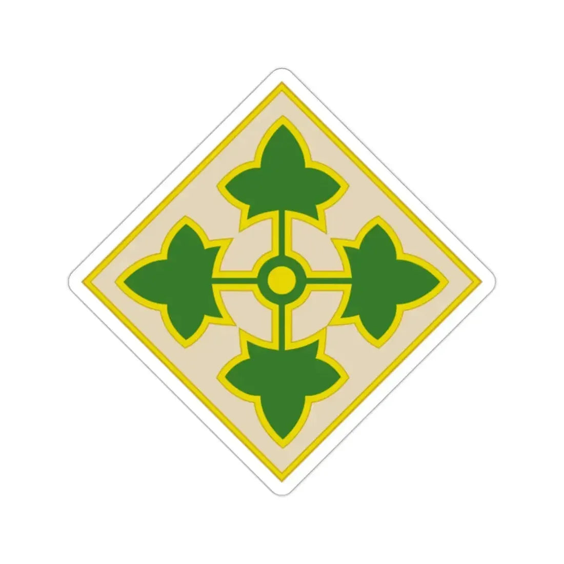 4th Infantry Division (U.S. Army) STICKER Vinyl Die-Cut Decal 2 Inch - The Sticker Space