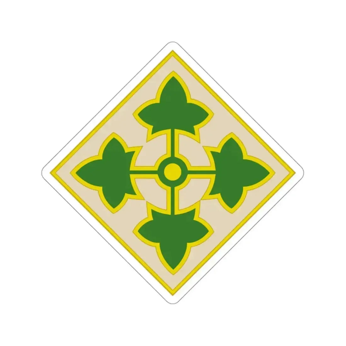 4th Infantry Division (U.S. Army) STICKER Vinyl Die-Cut Decal 3 Inch - The Sticker Space