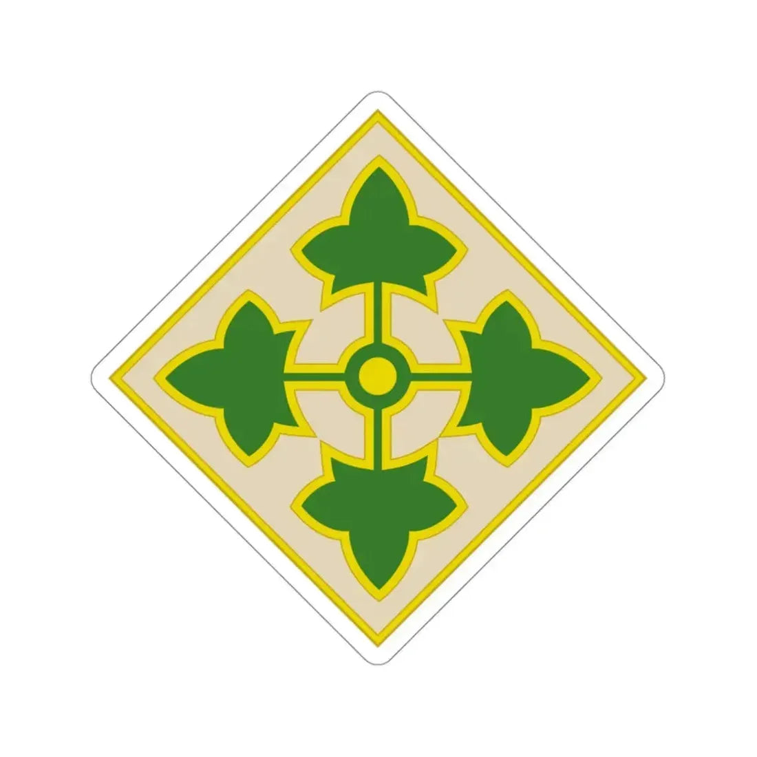 4th Infantry Division (U.S. Army) STICKER Vinyl Die-Cut Decal 3 Inch - The Sticker Space