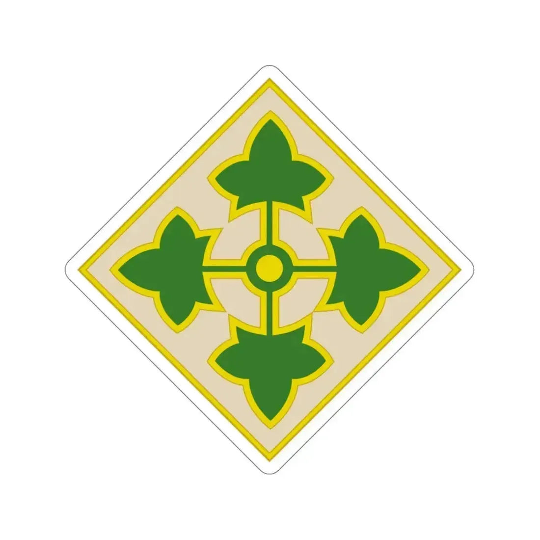 4th Infantry Division (U.S. Army) STICKER Vinyl Die-Cut Decal 4 Inch - The Sticker Space
