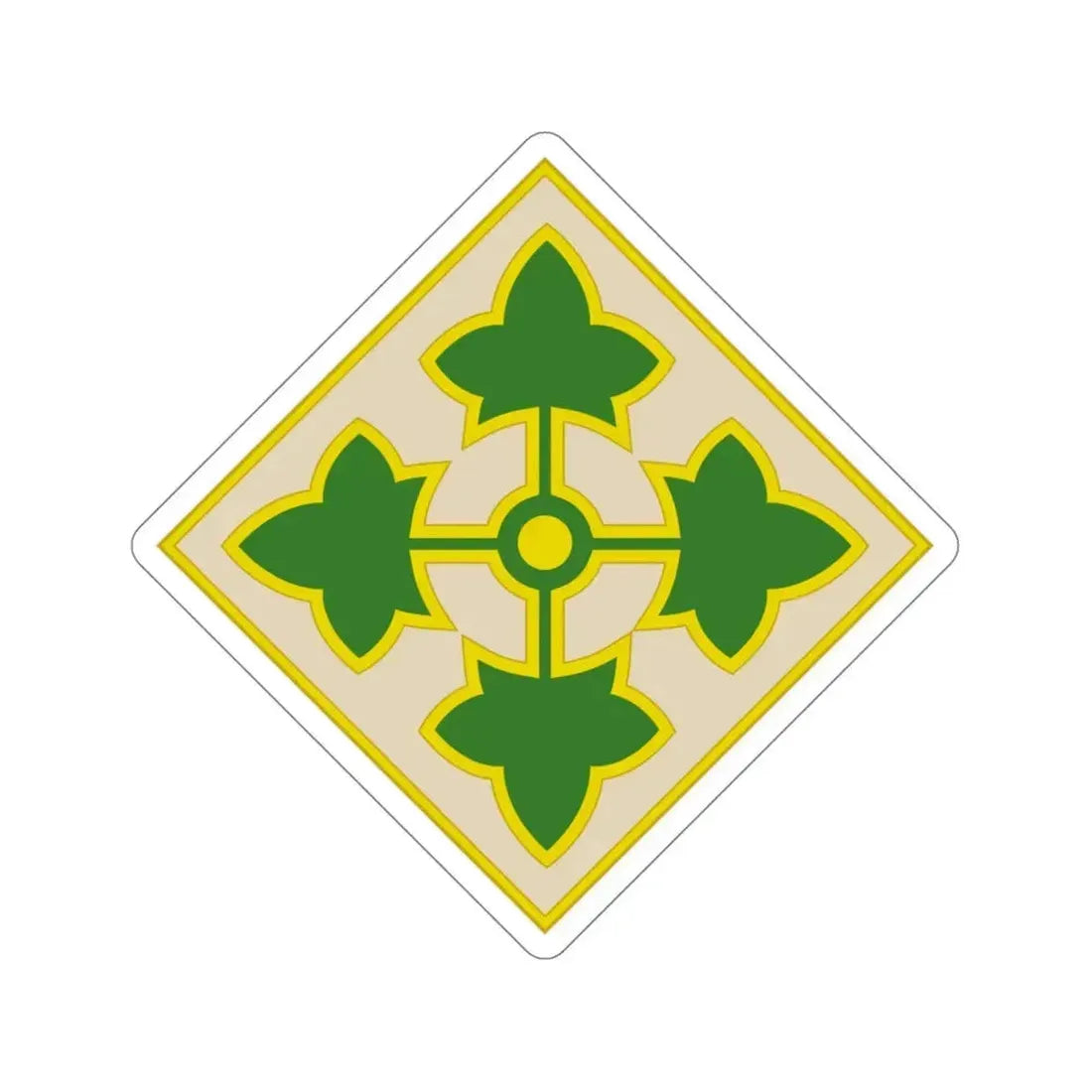 4th Infantry Division (U.S. Army) STICKER Vinyl Die-Cut Decal 4 Inch - The Sticker Space