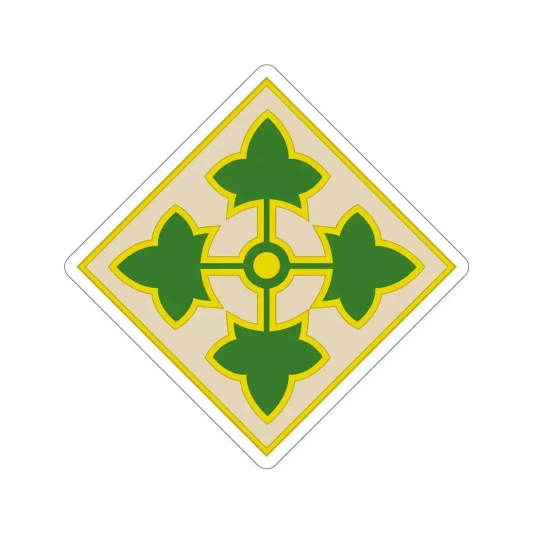 4th Infantry Division (U.S. Army) STICKER Vinyl Die-Cut Decal 5 Inch - The Sticker Space