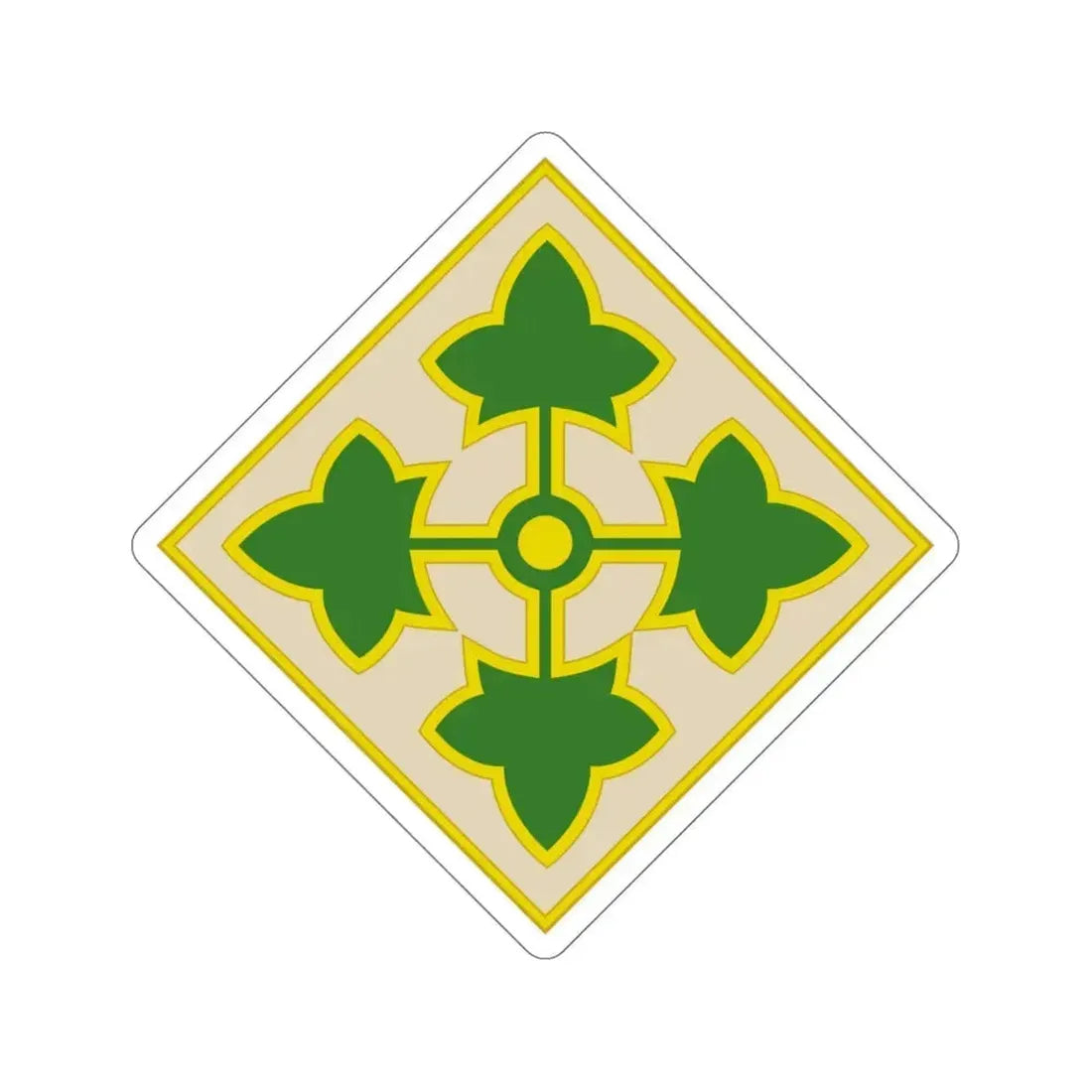 4th Infantry Division (U.S. Army) STICKER Vinyl Die-Cut Decal 5 Inch - The Sticker Space