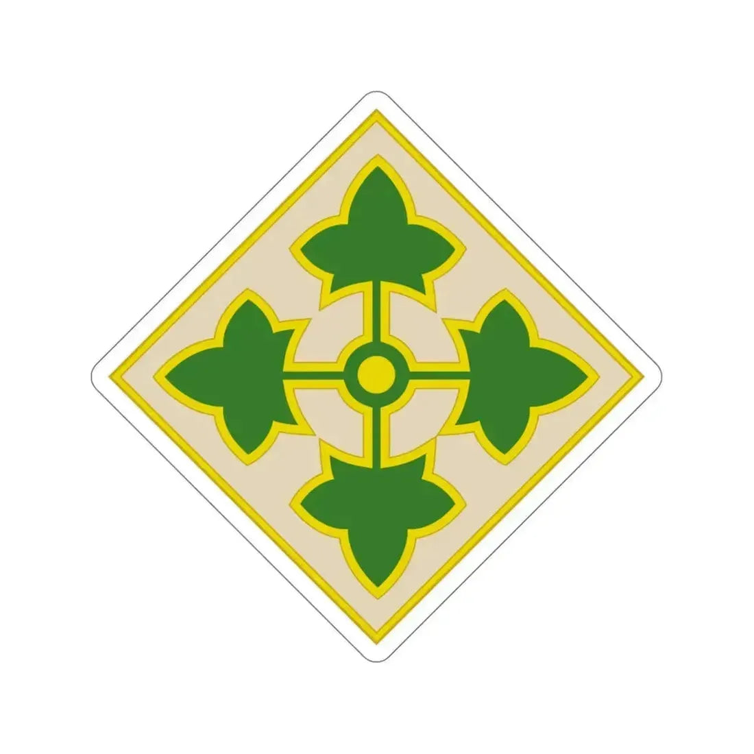 4th Infantry Division (U.S. Army) STICKER Vinyl Die-Cut Decal 6 Inch - The Sticker Space