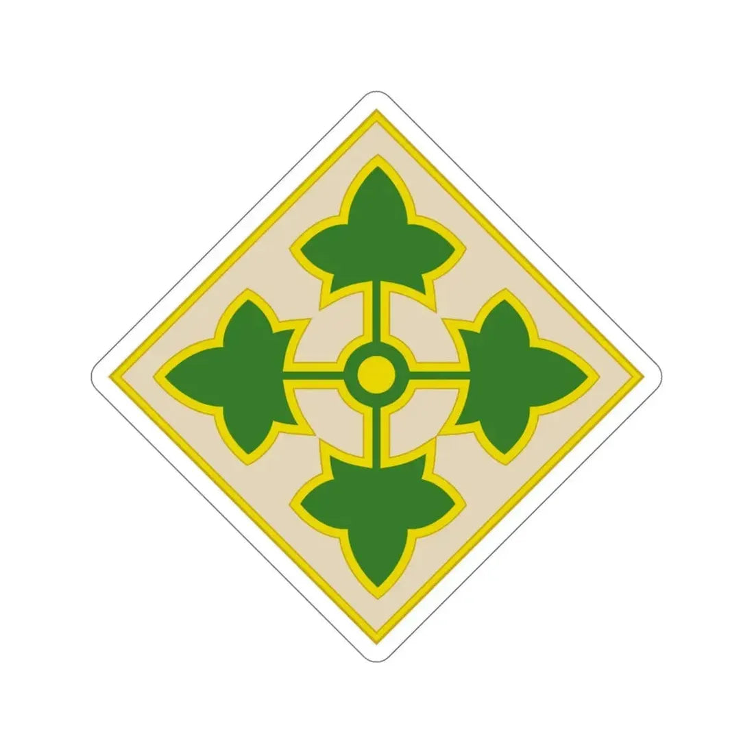 4th Infantry Division (U.S. Army) STICKER Vinyl Die-Cut Decal - The Sticker Space