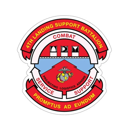 4th Landing Support Battalion Promptus Ad Eundum (USMC) STICKER Vinyl Die-Cut Decal - The Sticker Space
