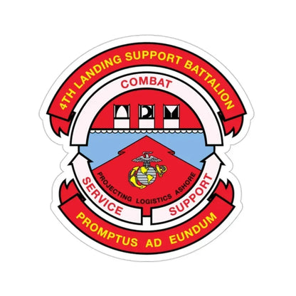 4th Landing Support Battalion Promptus Ad Eundum (USMC) STICKER Vinyl Die-Cut Decal - The Sticker Space