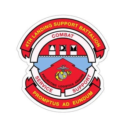 4th Landing Support Battalion Promptus Ad Eundum (USMC) STICKER Vinyl Kiss-Cut Decal - The Sticker Space