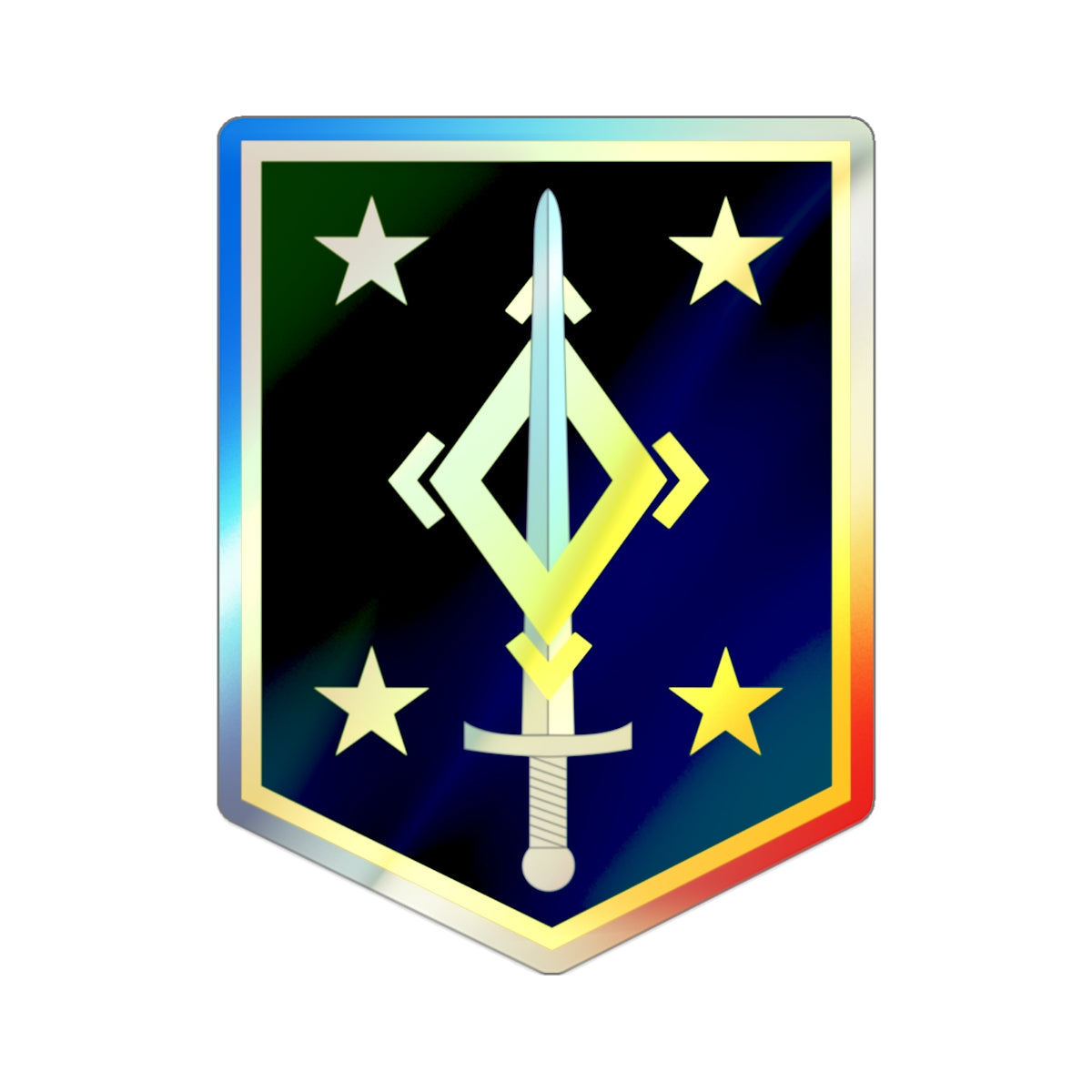 4th Maneuver Enhancement Brigade (U.S. Army) Holographic STICKER Die-Cut Vinyl Decal-2 Inch-The Sticker Space