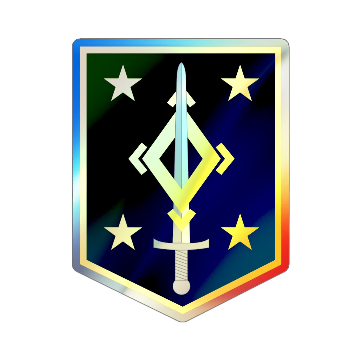 4th Maneuver Enhancement Brigade (U.S. Army) Holographic STICKER Die-Cut Vinyl Decal-3 Inch-The Sticker Space