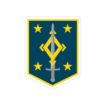 4th Maneuver Enhancement Brigade (U.S. Army) REVERSE PRINT Transparent STICKER-5 Inch-The Sticker Space