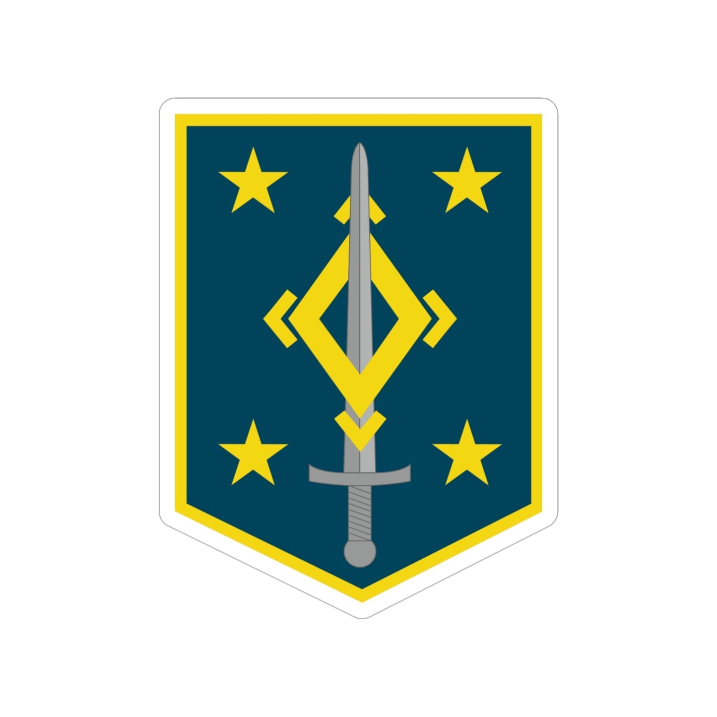 4th Maneuver Enhancement Brigade (U.S. Army) Transparent STICKER Die-Cut Vinyl Decal-5 Inch-The Sticker Space