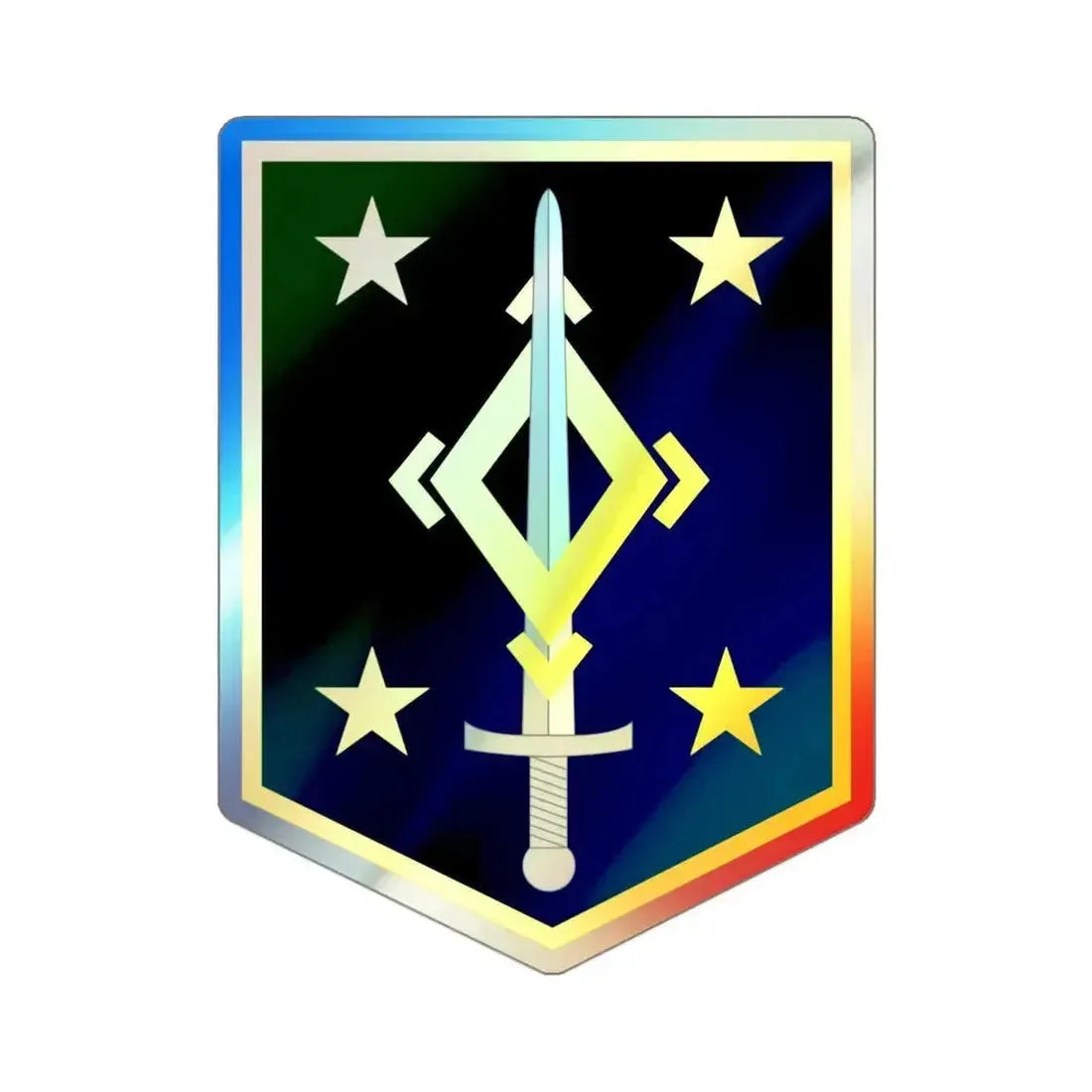 4th Maneuver Enhancement Brigade (U.S. Army) Holographic STICKER Die-Cut Vinyl Decal 3 Inch Holographic - The Sticker Space