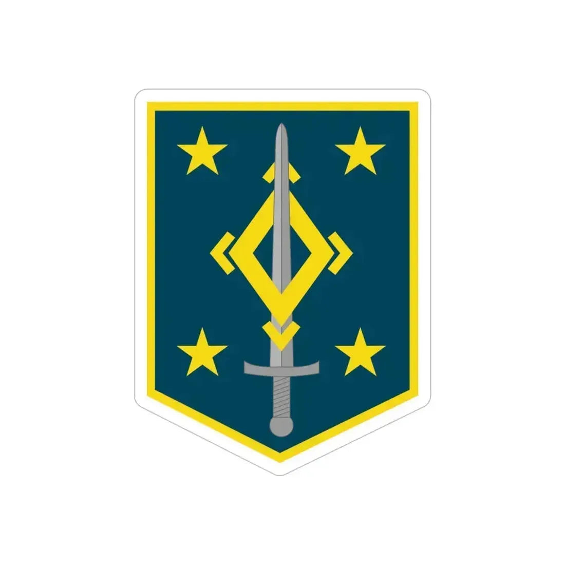 4th Maneuver Enhancement Brigade (U.S. Army) REVERSE PRINT Transparent Die-Cut STICKER 6 Inch Die-Cut Transparent - The Sticker Space