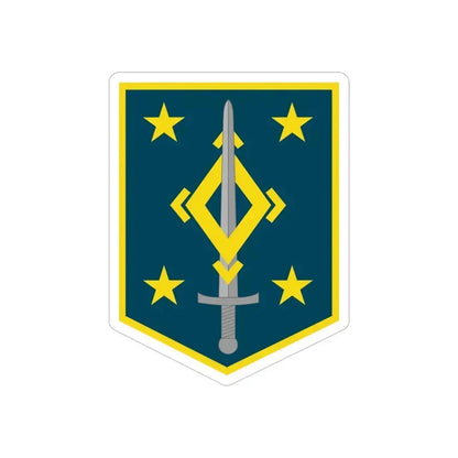 4th Maneuver Enhancement Brigade (U.S. Army) REVERSE PRINT Transparent Die-Cut STICKER 6 Inch Die-Cut Transparent - The Sticker Space