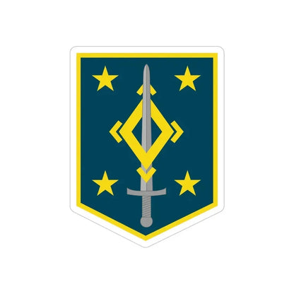 4th Maneuver Enhancement Brigade (U.S. Army) REVERSE PRINT Transparent Die-Cut STICKER - The Sticker Space