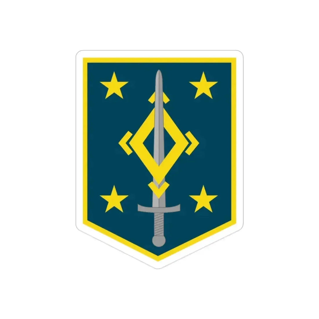 4th Maneuver Enhancement Brigade (U.S. Army) REVERSE PRINT Transparent Die-Cut STICKER - The Sticker Space