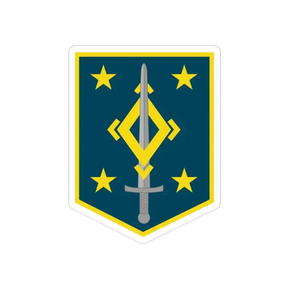 4th Maneuver Enhancement Brigade (U.S. Army) REVERSE PRINT Transparent Die-Cut STICKER - The Sticker Space