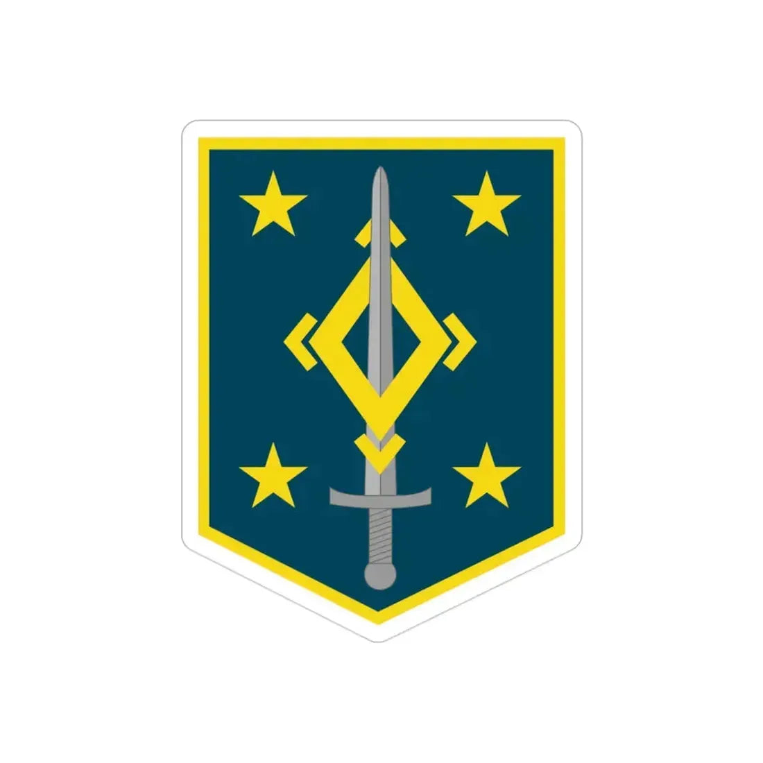 4th Maneuver Enhancement Brigade (U.S. Army) REVERSE PRINT Transparent Die-Cut STICKER - The Sticker Space