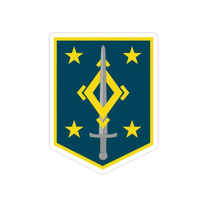4th Maneuver Enhancement Brigade (U.S. Army) REVERSE PRINT Transparent Die-Cut STICKER - The Sticker Space