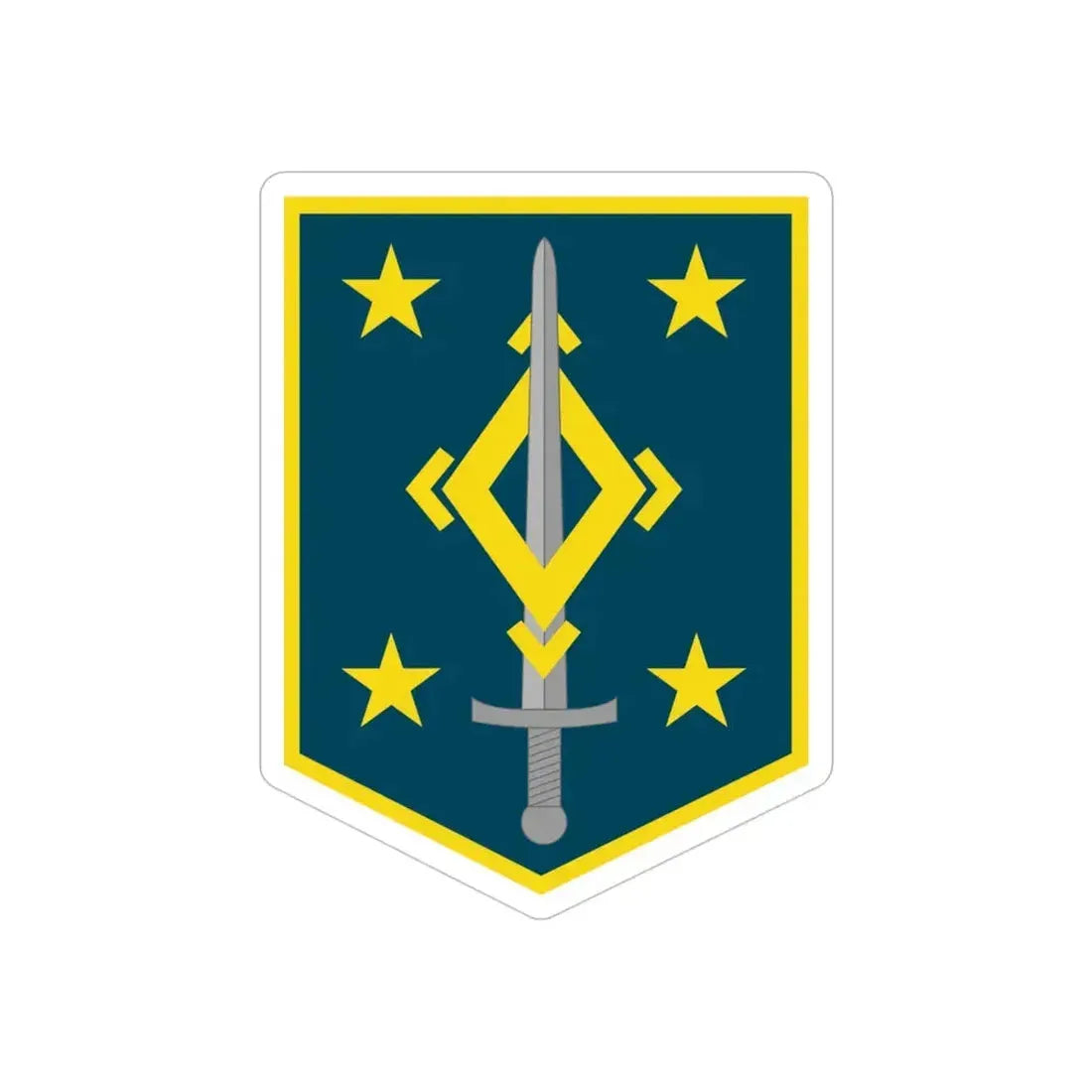 4th Maneuver Enhancement Brigade (U.S. Army) REVERSE PRINT Transparent Die-Cut STICKER - The Sticker Space