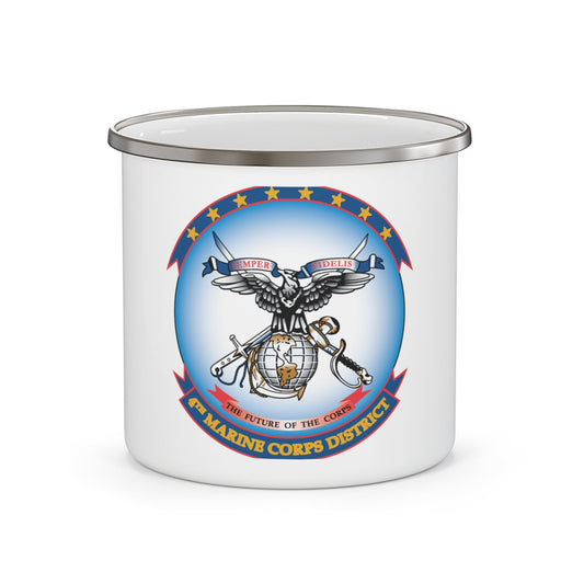 4th Marine Crps (USMC) Enamel Mug-12oz-The Sticker Space