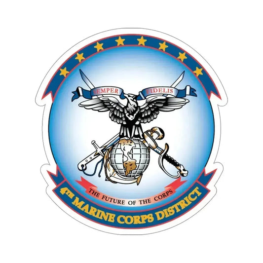 4th Marine Crps (USMC) STICKER Vinyl Die-Cut Decal 6 Inch - The Sticker Space