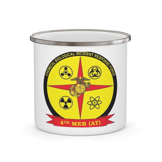 4th Marine Expeditionary Brigade Antiterrorism Chemical Biological Incident Response Force MEB AT CBIRF (USMC) Enamel Mug-12oz-The Sticker Space