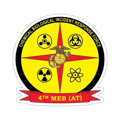 4th Marine Expeditionary Brigade Antiterrorism Chemical Biological Incident Response Force MEB AT CBIRF (USMC) STICKER Vinyl Die-Cut Decal 6 Inch - The Sticker Space