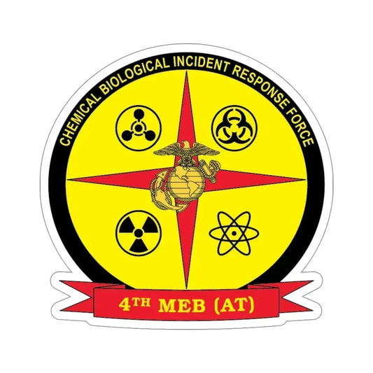 4th Marine Expeditionary Brigade Antiterrorism Chemical Biological Incident Response Force MEB AT CBIRF (USMC) STICKER Vinyl Die-Cut Decal 6 Inch - The Sticker Space